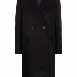 Alexander McQueen double-breasted wool-blend coat - Black