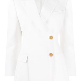 Alexander McQueen drape panel blazer jacket - White
