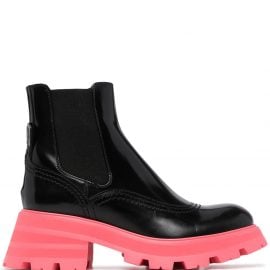 Alexander McQueen two-tone Chelsea boots - Black