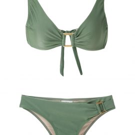 Amir Slama metallic embellishments bikini set - Green