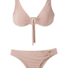 Amir Slama metallic embellishments bikini set - Neutrals