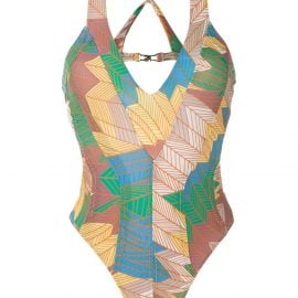 Amir Slama metallic stitching swimsuit - Multicolour