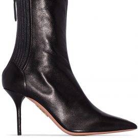 Aquazzura Saint Honore 85 leather boots - Black