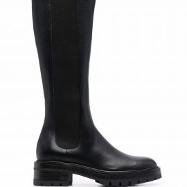 Aquazzura mid-calf leather boots - Black