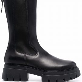 Ash chunky zip-up boots - Black