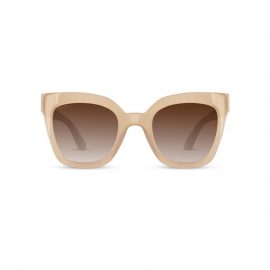 Aspinal of London® Ladies Beige Nude Acetate Riviera D-Shape Sunglasses
