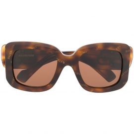 Balenciaga Eyewear Paris D frame sunglasses - Brown
