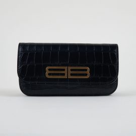 Balenciaga Women's Gossip Black Wallet On Chain - Atterley
