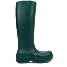 Bottega Veneta Puddle Dark Green Rubber Knee-high Boots
