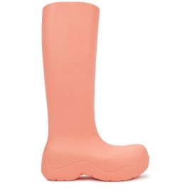 Bottega Veneta Puddle Pink Rubber Knee-high Boots