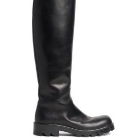 Bottega Veneta - Strut Leather Knee-high Boots - Womens - Black