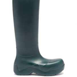 Bottega Veneta - The Puddle Biodegradable-rubber Knee-high Boots - Womens - Green
