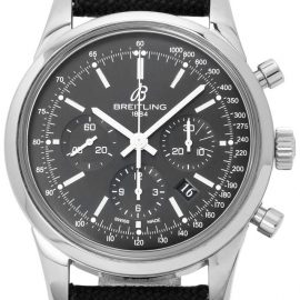 Breitling Transocean Chronograph AB015212.BA99.103W.A20D.1, Baton, 2015, Very Good, Case material Steel, Bracelet material: Fabric