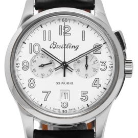 Breitling Transocean Chronograph AB141112.G799, Arabic Numerals, 2016, Good, Case material Steel, Bracelet material: Leather