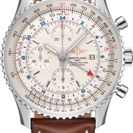 Breitling Watch Navitimer Chronograph GMT 46 Leather Tang Type