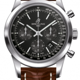Breitling Watch Transocean Chronograph Croco Tang Type