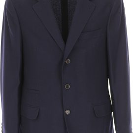 Brunello Cucinelli Blazer for Men, Sport Coat On Sale, Navy Blue, Cashemere, 2021, L M XL