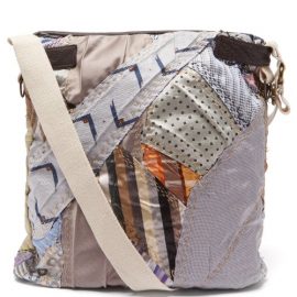 By Walid - Panelled Silk And Wool Cross-body Bag - Mens - Multi