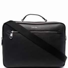 Calvin Klein 2G engraved-logo laptop bag - Black