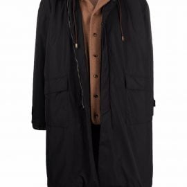 Canali hooded 3 in 1 parka - Black