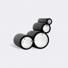 Cappellini Seating - 'Tube Chair' in Black PVC