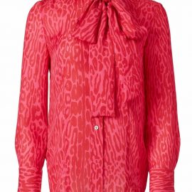 Carolina Herrera leopard-print blouse - Red