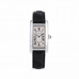 Cartier 1990 pre-owned Tank Américaine 35mm - White