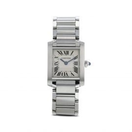 Cartier 2000 pre-owned Tank Française 25mm - White