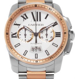 Cartier Calibre de Cartier W7100042, Baton, 2015, Very Good, Case material Steel, Bracelet material: Steel
