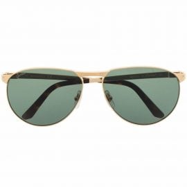 Cartier Eyewear Santo de Cartier aviator sunglasses - Gold