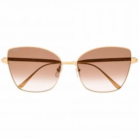 Cartier Eyewear Santos cat-eye sunglasses - Gold