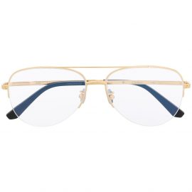 Cartier Eyewear Santos de Cartier aviator-frame glasses - Gold
