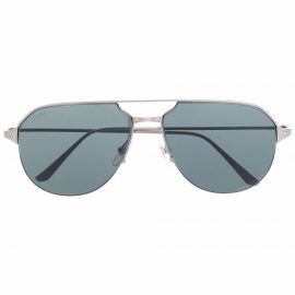 Cartier Eyewear Santos de Cartier aviator-frame sunglasses - Silver