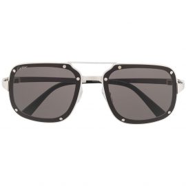 Cartier Eyewear Santos de Cartier square-frame sunglasses - Silver