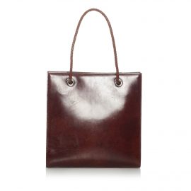 Cartier Panthere Leather Tote Bag, Red