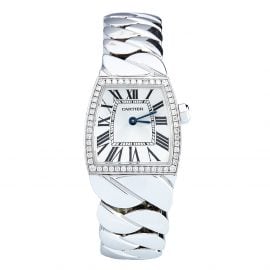 Cartier Silver 18k White Gold Diamonds La Dona De Cartier WE60085G Women's Wristwatch 22 mm, Silver