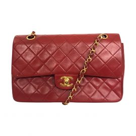 Chanel Classic Flap Bag, Size Medium, Red