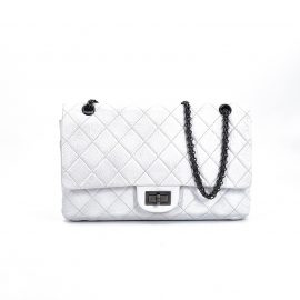 Chanel Matelassée Shoulder Bag, White