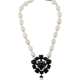 Chanel Pre-Owned 1980s faux pearl necklace - White