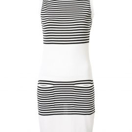 Chanel Pre-Owned 1990s striped block mini dress - White