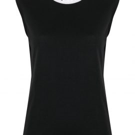 Chanel Pre-Owned 1996 CC logo sleeveless top - Black