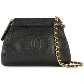 Chanel Pre-Owned 1997-1999 Chanel CC cain shoulder bag - Black
