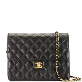 Chanel Pre-Owned 2006 quilted flap shoulder bag - Black