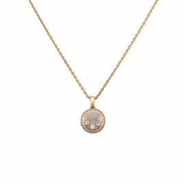 Chopard Happy Curves pink gold necklace