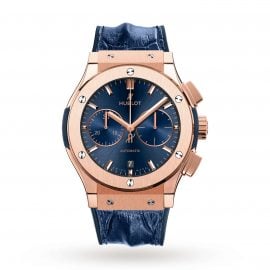 Classic Fusion Blue Chronograph King Gold 45mm