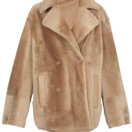 DROMe Shearling Double Breasted Coat