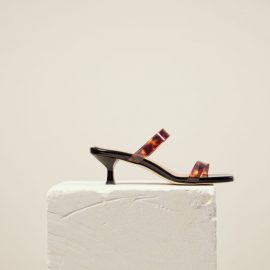 Dear Frances - Summer Heels With Tortoiseshell Straps And A Modern Square Toe