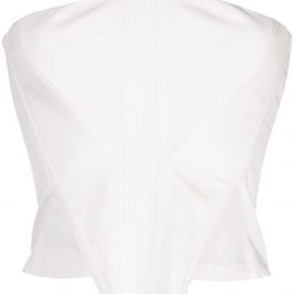 Dion Lee Fork Frame corset - White