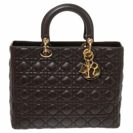 Dior Lady Dior leather travel bag