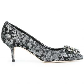 Dolce & Gabbana Bellucci Taormina lace pumps - Metallic